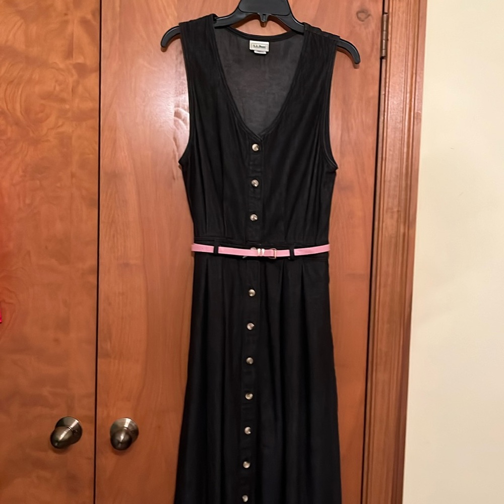 Black Denim LLBean Maxi Dress